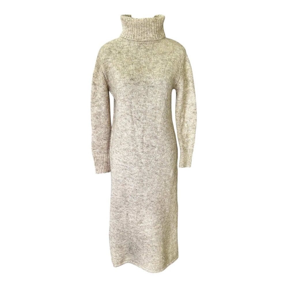 Yes Lola Women’s Turtle Neck Full Length Sweater Dress, Wool Blend, Size Small